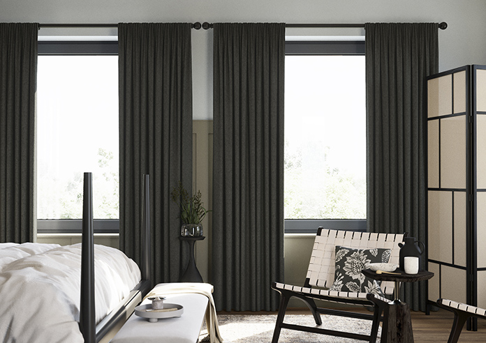 Harris, Black Ink - Made to Measure Curtains - Image 3